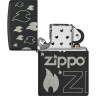 Zippo Classic 48908 — Black Matte, гравировка 360°